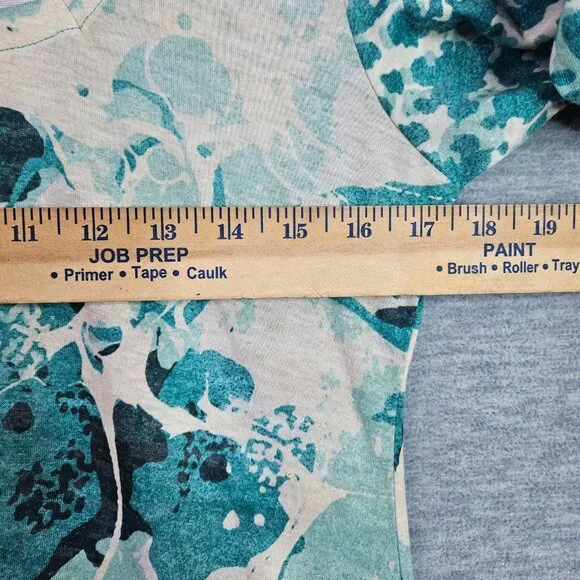 Amma Design Women's Colorful Abstract Mini Blue Dress Made in the USA Sz M - Picture 7 of 8